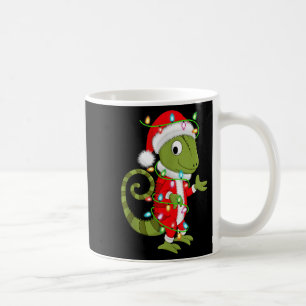 Chameleon Christmas Lights Santa Costume Cute Anim Coffee Mug