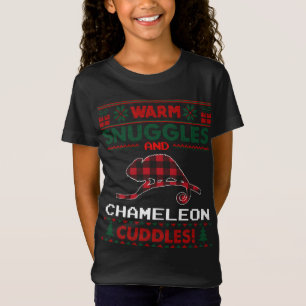 Chameleon Christmas Pajama Chameleon Ugly Christma T-Shirt