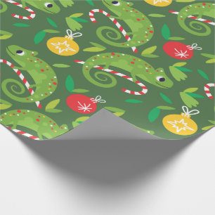 Chameleon Christmas Wrapping Paper