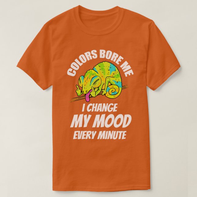 Chameleon Colours Are Boring 2 T-Shirt (Design Front)