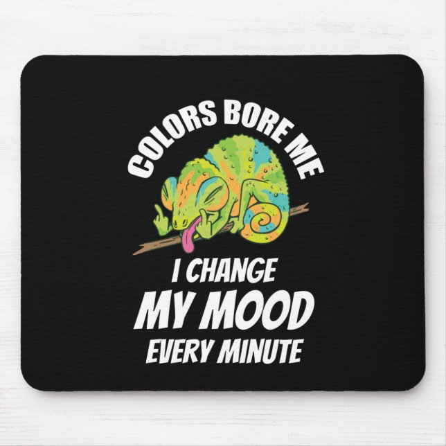 Chameleon - Colours Are Boring Mouse Mat (Front)