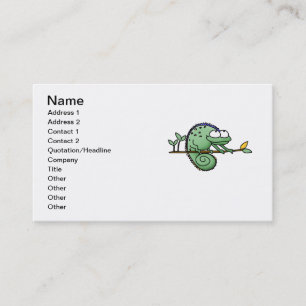 Chameleon Cute Funny Business Card