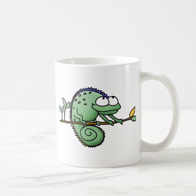 Chameleon Cute Funny  Coffee Mug (Right)