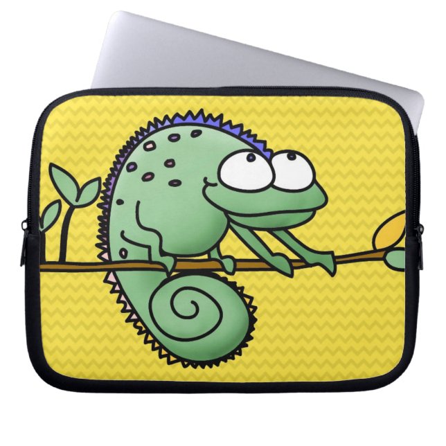 Chameleon Cute Funny  Laptop Sleeve (Front)