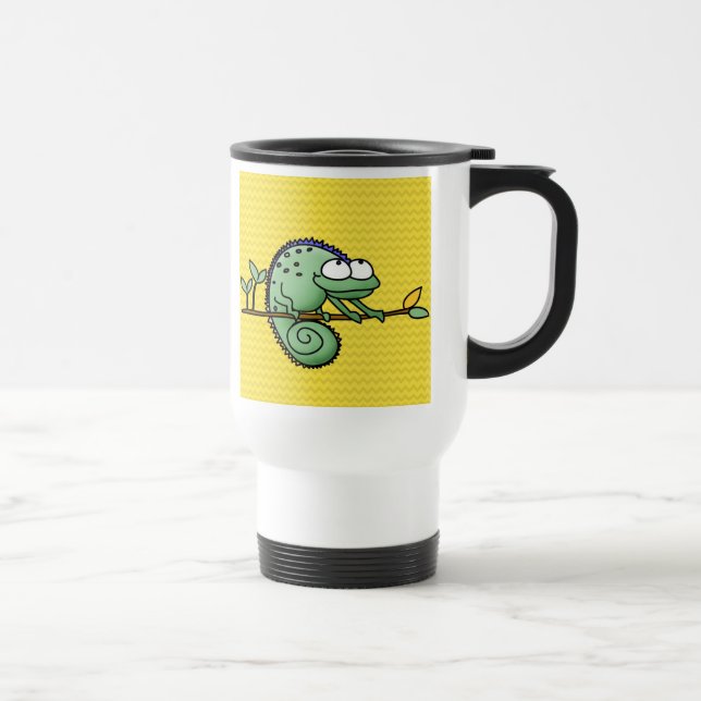Chameleon Cute Funny  Travel Mug (Right)