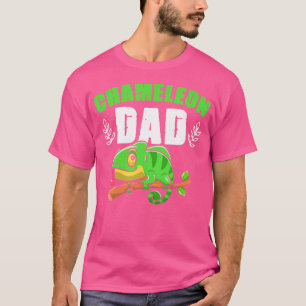 Chameleon Dad Reptile Lizard Animal Herpetologist  T-Shirt