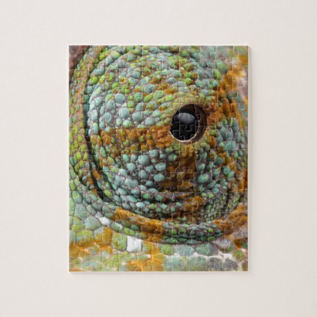 Chameleon Eye Mod Stylish Animal Jigsaw Puzzle (Vertical)