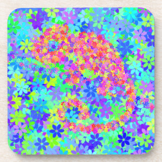 CHAMELEON flower camouflage Coaster
