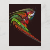 Chameleon Fractal Abstract Art in Vibrant Motion