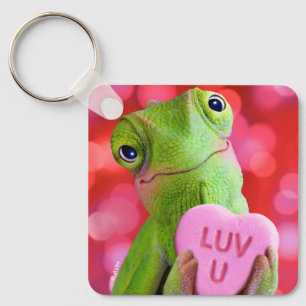 Chameleon Heart (Luv U) Key Ring