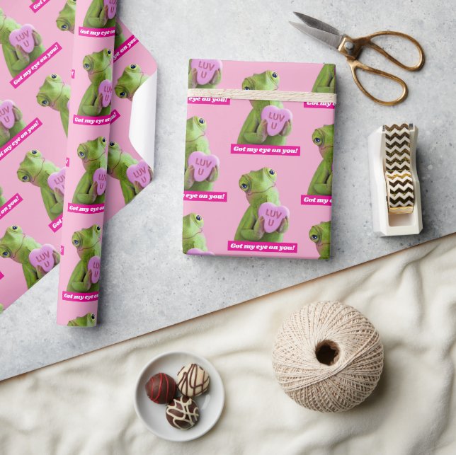 Chameleon Heart (Luv U) Wrapping Paper (Crafts)