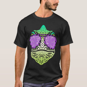 Chameleon Hip Purple Leopard Print Sunglasses Liz T-Shirt