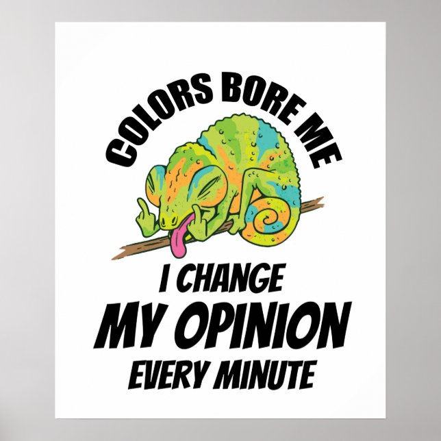 Chameleon- I Often Change My Opinion Poster (Front)