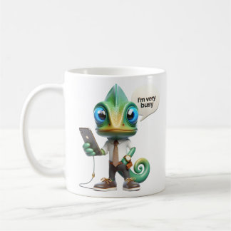 Chameleon in a Tie Coffee Mug