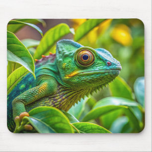 Chameleon, lizard mouse mat