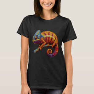 Chameleon Lizard Reptile Artwork Tropical Animal G T-Shirt