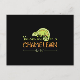 Chameleon Lizard Reptile Gecko Dragon Funny Gift Postcard