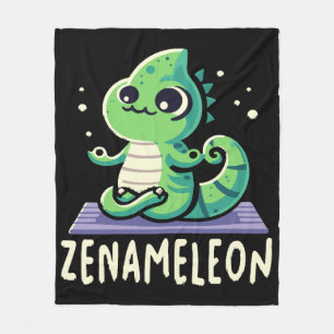 Chameleon Lover Fleece Blanket