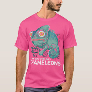 Chameleon Lover Just A Girl Who Loves Chameleons T-Shirt