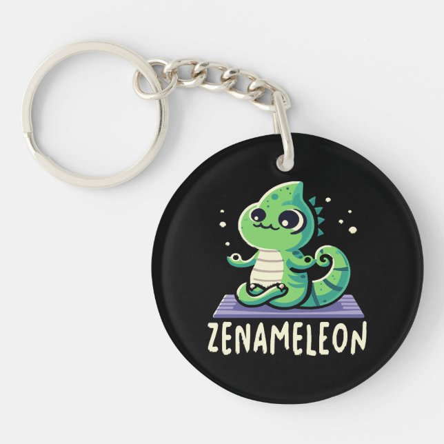 Chameleon Lover Key Ring (Front)