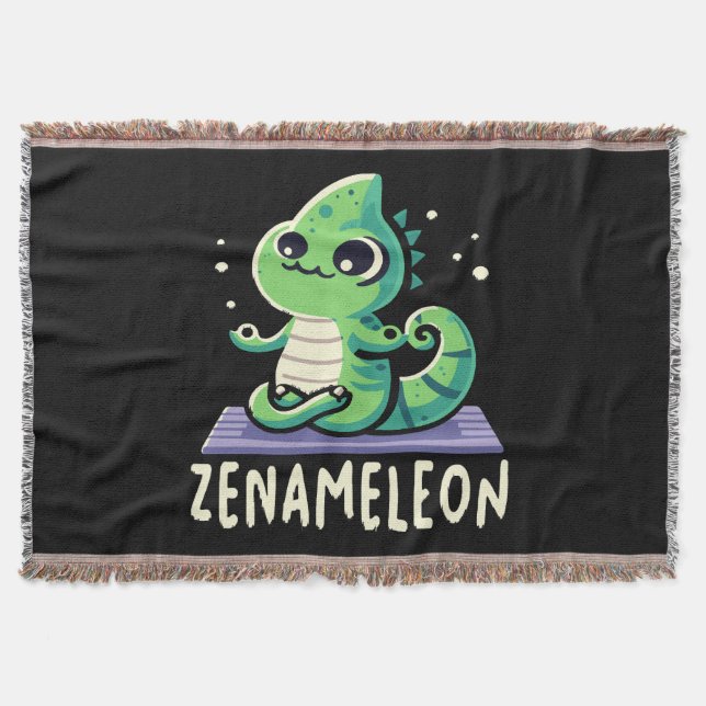 Chameleon Lover Throw Blanket (Front)