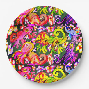 Chameleon mix Color Paper Plate