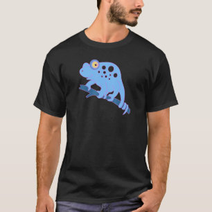 Chameleon Motif Exotic Animal T-Shirt