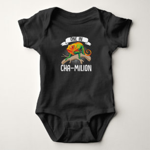 Chameleon  One In Chamillion  Reptiles Baby Bodysuit