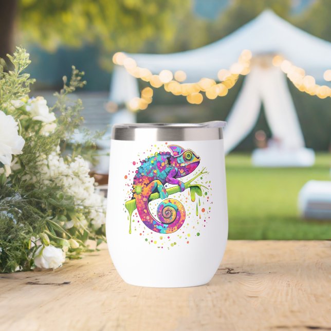 Chameleon Paint Stains Watercolor Style (Wedding)