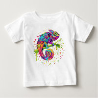 Chameleon Paint Stains Watercolor Style