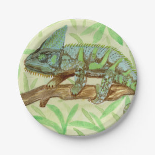 Chameleon Paper Plate