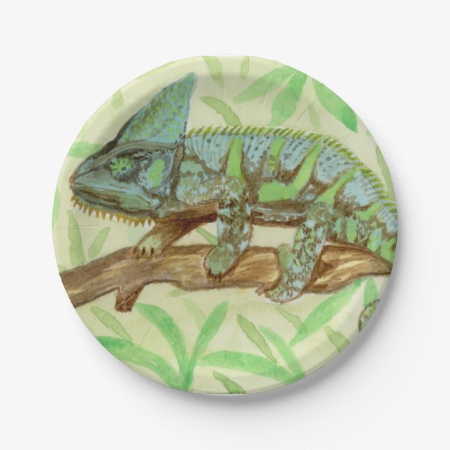 Chameleon Paper Plate (Front)