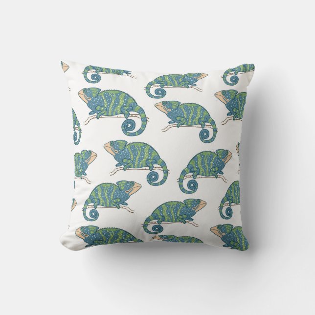 Chameleon Pattern Cushion (Front)
