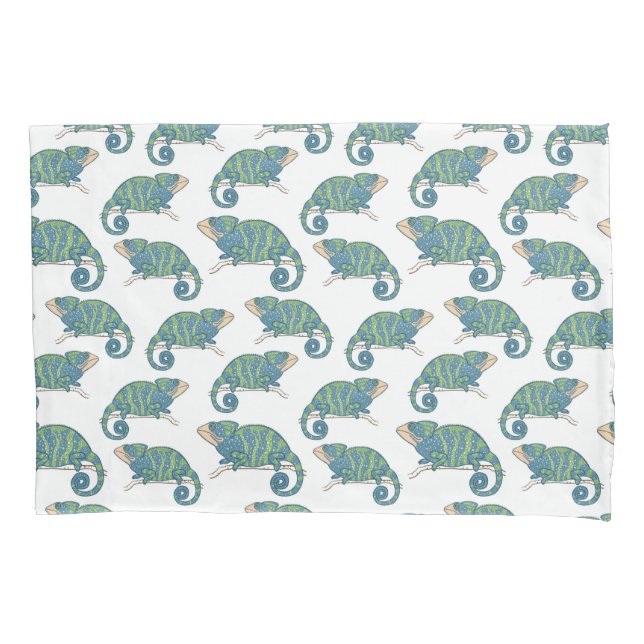 Chameleon Pattern Pillowcase (Front-Left)