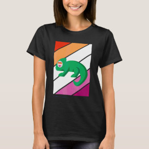 Chameleon Pride Lesbian Flag Lgbtq Proud Ally Prid T-Shirt