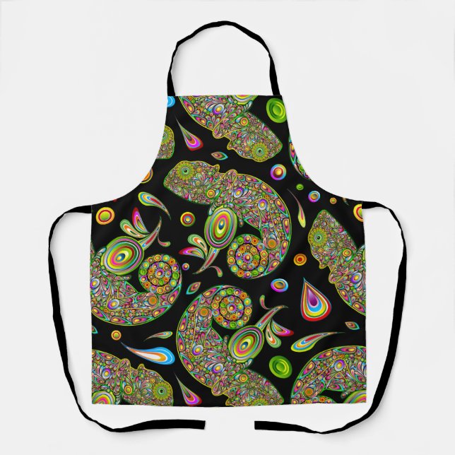 Chameleon Psychedelic Fantasy Apron (Front)