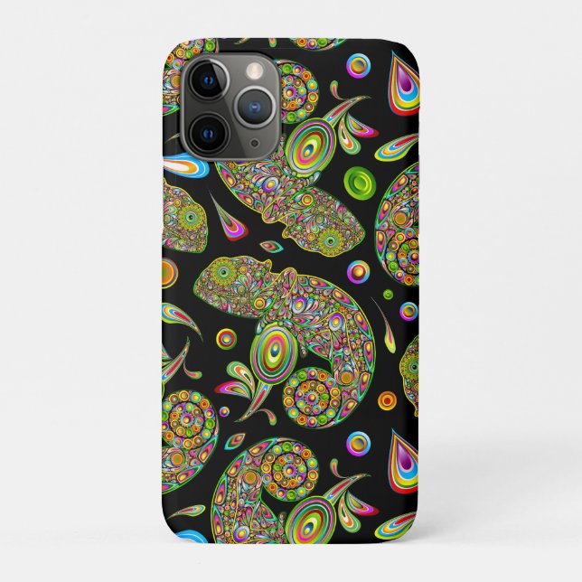 Chameleon Psychedelic Fantasy Case-Mate iPhone Case (Back)