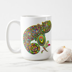 Chameleon Psychedelic Fantasy Coffee Mug