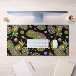 Chameleon Psychedelic Fantasy Desk Mat