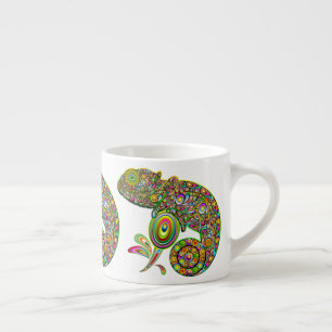 Chameleon Psychedelic Fantasy Espresso Cup