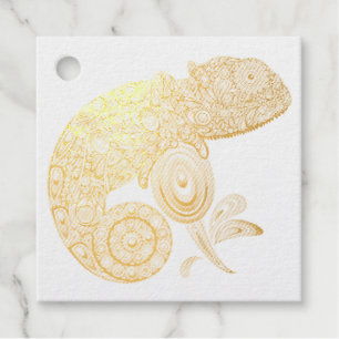 Chameleon Psychedelic Fantasy Favour Tags