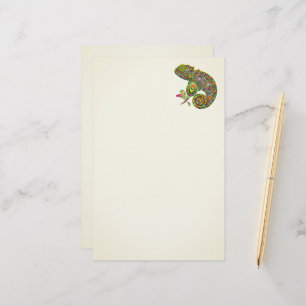 Chameleon Psychedelic Fantasy Stationery
