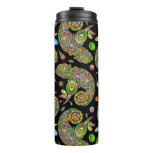Chameleon Psychedelic Fantasy Thermal Tumbler