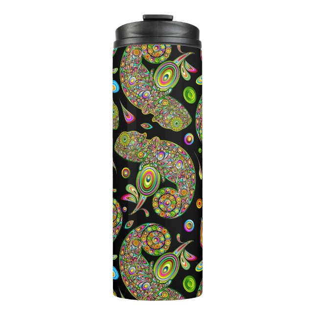 Chameleon Psychedelic Fantasy Thermal Tumbler (Front)