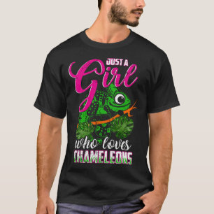 Chameleon Reptile Animal Girl Woman T-Shirt