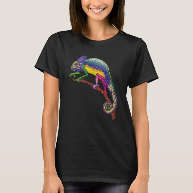 Chameleon Reptile Keeper Herpetologist Animal T-Shirt (Front)