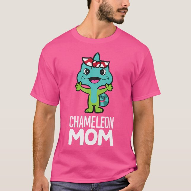 Chameleon Reptile Owner Funny Chameleon Mum T-Shirt (Front)