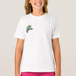 Chameleon Riding Paintbrush Kids T-Shirt