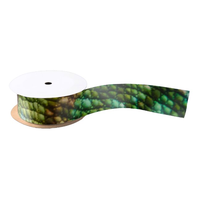 Chameleon Skin Texture Template Satin Ribbon (Spool)
