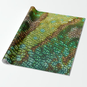 Chameleon Skin Texture Template Wrapping Paper